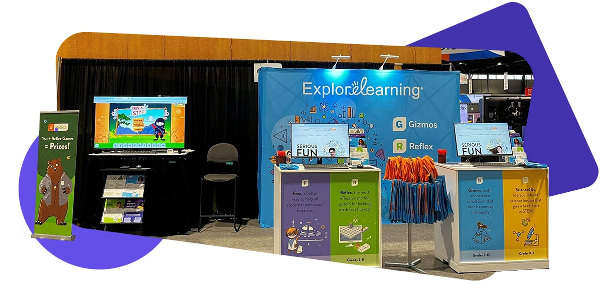 The ExploreLearning Booth at NCTM 2024